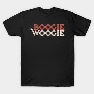 Boogie Woogie Retro Design T-Shirt